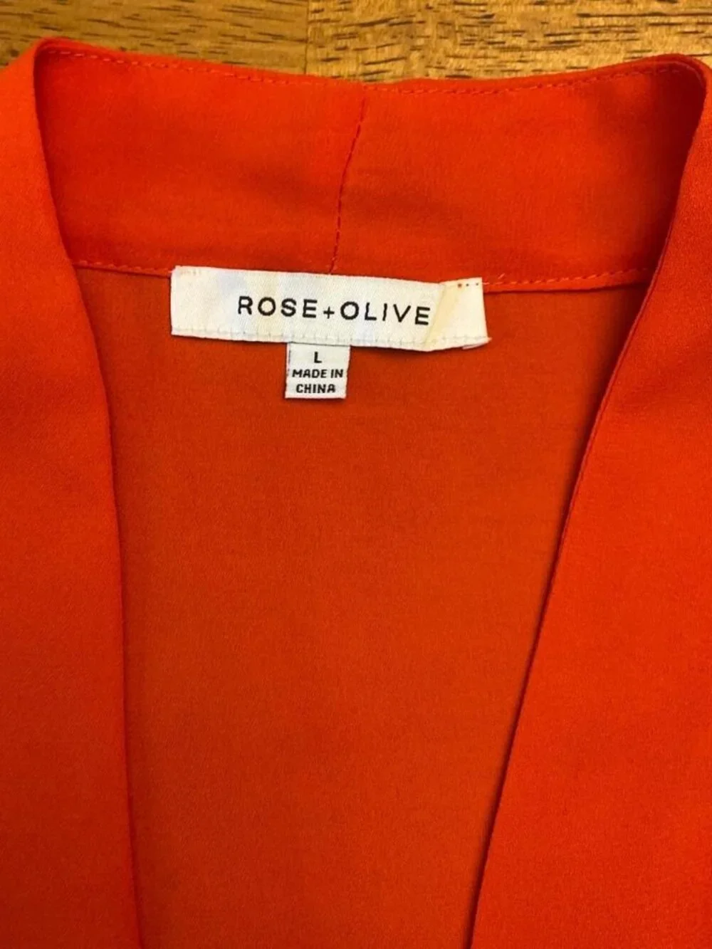 Rose & Olive orange silky